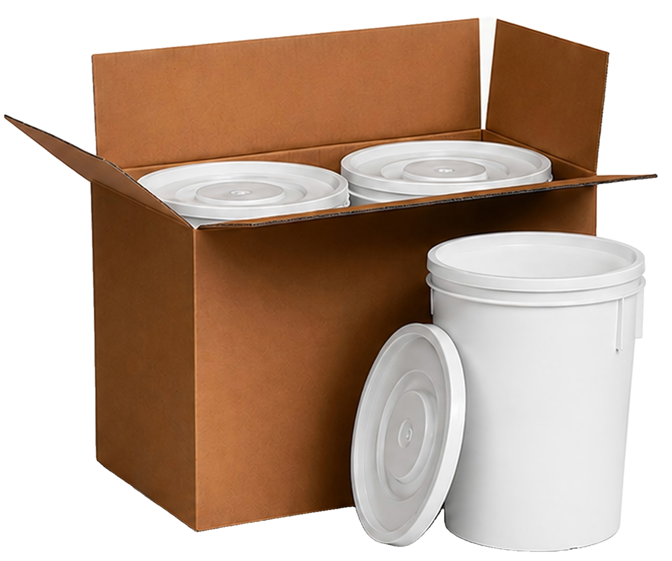 Caja logística oficial con carapinas y tapa